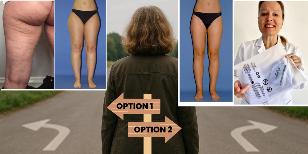 A signpost showing option 1 and option 2
