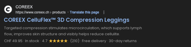 Search result for COREEX CelluFlex